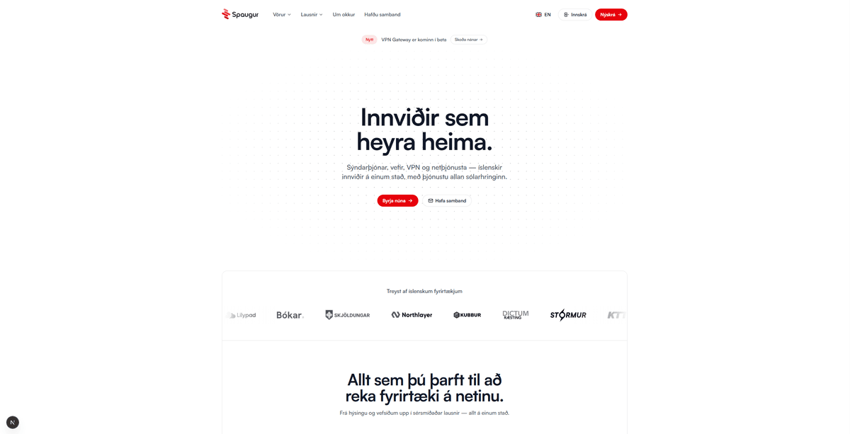 Ný forsíða Spaugur.is